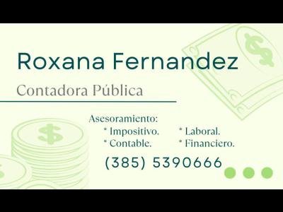 Profesionales Contador Pblico CPN ROXANA FERNANDEZ