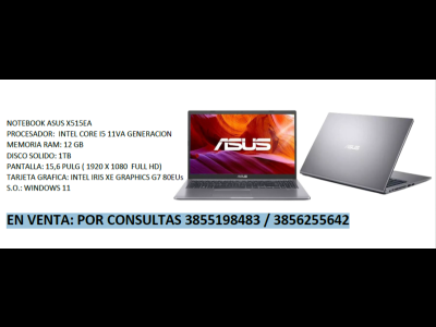 Varios Electronica VENTA NOTEBOOK ASUS X515EA