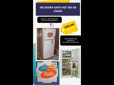 Varios Hogar, Muebles y Jardin Heladera gafa funcionando categora A