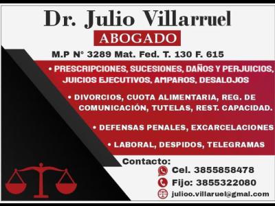 Profesionales  Abogados ASESORAMIENTO JURIDICO - DR. JULIO VILLARRUEL
