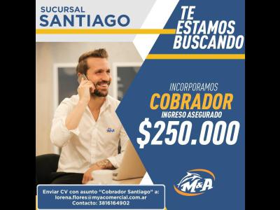 Empleos  Cobrador- Perfil comercial- Santiago del Estero