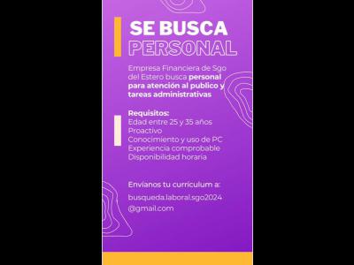 Empleos Ofrecidos Empresa del medio busca personal administrativo