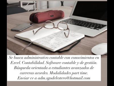 Empleos Pedidos BUSQUEDA DE ADMINISTRATIVO/A CONTABLE