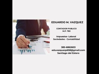 Profesionales Contador Pblico Eduardo M VAZQUEZ  - Contador Pblico