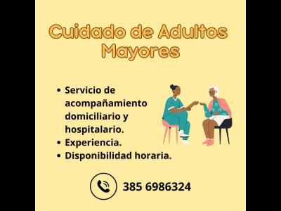 Empleos  Soy cuidadora de Adultos Mayores