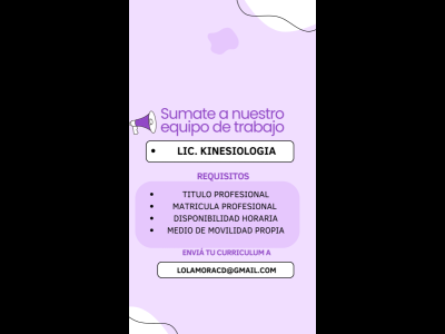 Empleos  LIC. EN KINESIOLOGIA